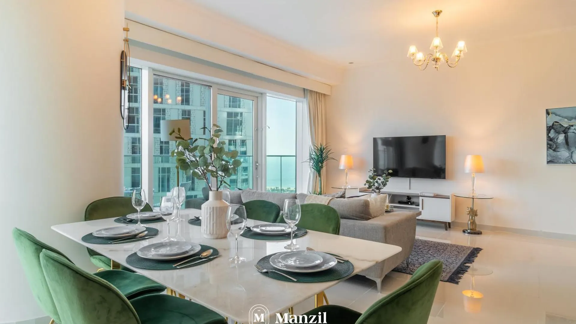 Apartamento Manzil - 2Br In Dubai Marina With Sea And Marina View